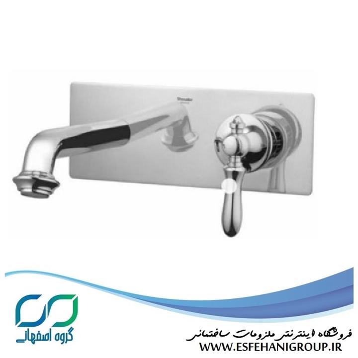 شیرآلات روشویی توکار شودر مدل زیگموند یک تکه کروم BRASS